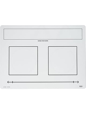 Indispensablely Didax Eğitim Kaynakları, 10-Board Set Yazma/silme Kesir Paspasları, Beyaz, Siyah