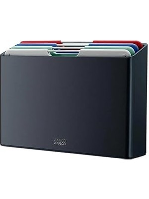 Indispensablely Joseph Joseph Folio Regular Kesme Tahtası Seti, Grafit, Sahil Grisi