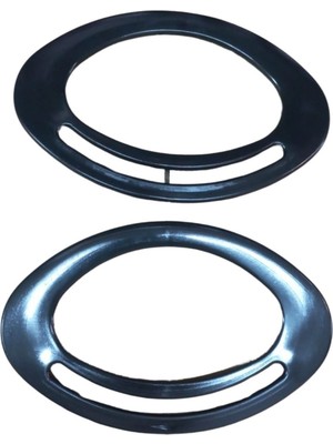 Popüler Sepet Çanta Sapı Oval Siyah 18 cm