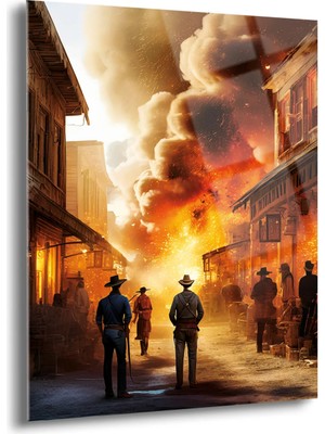 Shiny Art Kasabada Patlama Cam Tablo - MOD067