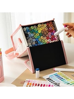 Indispensablely 80'li Çift Uçlu Alkol Bazlı Marker Kalem Seti – Fine + Chisel