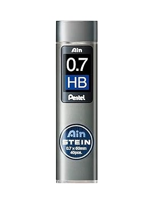 Indispensablely Pentel Mekanik Kurşun Kalem Ucu, 40 Adet, 0.7 Mm, Hb