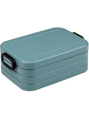 Indispensablely Mepal Take A Break Midi - Nordic Green - 900 ml Kapasite - Bölücülü Yemek Kabı - Yemek Hazırlığı Iç