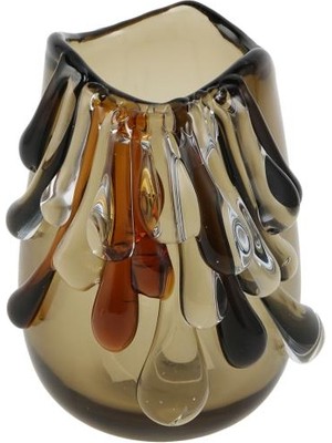 Vitale Füme Amber Akıtma Vazo 15X16X18CM