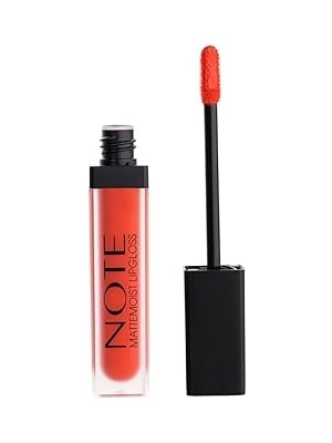 Indispensablely Note Cosmetics Mattemoist Lipgloss 405 First Kiss Yarı Mat Saten Bitişli Likit Ruj, Turuncu