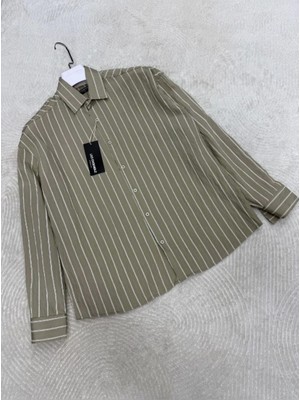 Çizgili Erkek Oversıze Gömlek