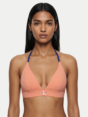 Calvin Klein Logolu Boyundan Bağlamalı Bikini Üstü LV00Q61225TJ2 Bayan Bikini Üstü LV00Q61225 Tj2