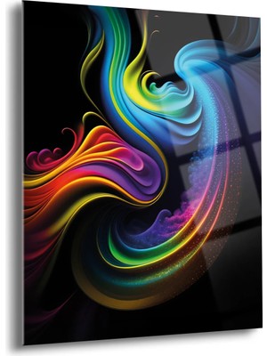 Shiny Art Soyut Cam Tablo - MOD009