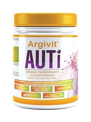 Indispensablely Argivit Auti Taurin, Sitikolin, Fosfotidilserin Üzüm Ekstresi Içeren Gıda Takviyesi 400 gr