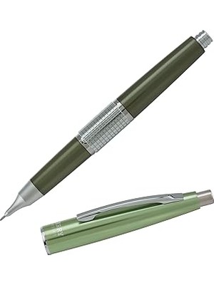 Indispensablely Pentel Kerry Uçlu Kurşun Kalem, Metal Gövdeli, Özel Tasarım, Sertlik Derecesi Hb 0.5 mm Yeşil