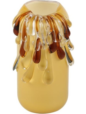 Vitale Sarı Kahve Akıtma Vazo 17X17X31CM