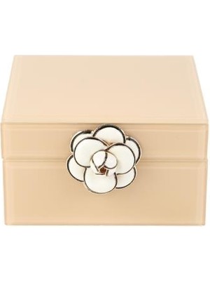 Vitale Kapiçino Ahşap Dekoratif Kutu 13X13X8CM