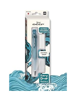 Indispensablely Serve Deep Klm &amp; &amp; Silgi Yedekli Set 05MM Okyanus Mavisi