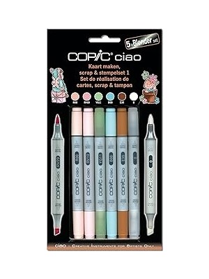 Indispensablely Copıc Ciao Set 5+1 Yeni 22075559 Scrap &amp; Damga Seti 1 Copic-Set Kaart Maken
