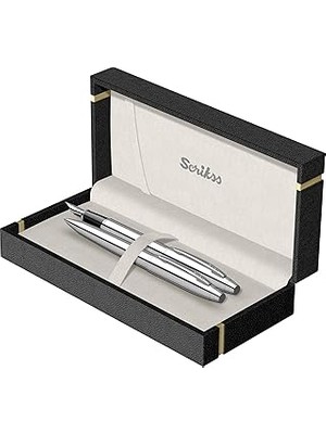 Indispensablely Scrikss Noble 35 Dolma Kalemtükenmez Kalem Takım Krom