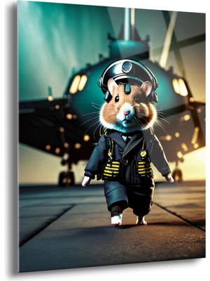 Shiny Art Pilot Hamster Cam Tablo - MOD059