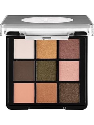 Indispensablely Kremsi Dokulu &amp; Mat Bitişli/ışıltılı 9'lu Kompakt Göz Farı Paleti