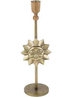 Vitale Lyon Metal Güneş Mumluk 10X36 cm