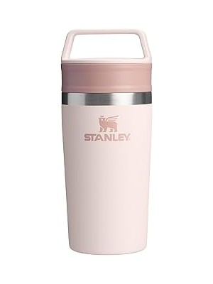 Indispensablely Cafe To-Go Mug Termos Bardak, Pembe Kuvars (Rose Quartz), 0.35 Litre