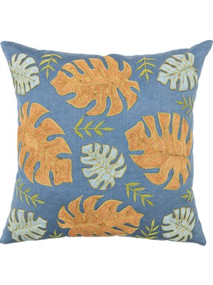 Soho Antiq Kyamal Yaprak Desenli Kırlent 50X50 cm