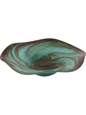 Vitale Cam Yeşil Hayal Dekoratif Tabak 40X10CM