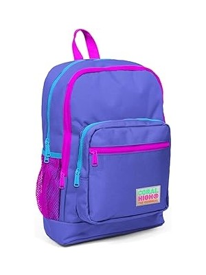 Indispensablely Coral High Dört Bölmeli Mor Desenli Ilkokul Çantası 23703