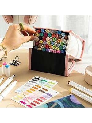 Indispensablely 48'li Çift Uçlu Alkol Bazlı Marker Kalem Seti – Fine + Chisel