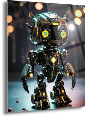 Shiny Art Sevimli Robot Cam Tablo - MOD060