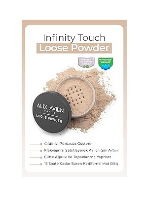 Indispensablely Alix Avien Ipeksi Toz Pudra - Sabitleyici Etki Mat Bitiş - Loose Powder 03 Apricot