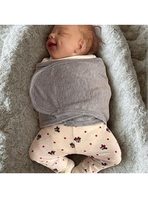 Indispensablely Bebek Kundak Kemer Ayarlanabilir Ergonomik Yenidoğan Yarım Kundak (Gri)