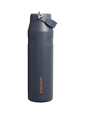 Indispensablely Iceflow Aerolight Flip Straw 2.0 Pipetli Su Şişesi, Lacivert (Twilight), 1.06 Litre