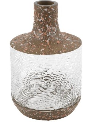 Vitale Lyon Kahve Cam Vazo 17X17X27CM