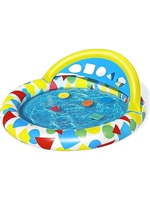 Indispensablely 1.20M x 1.17M x 46CM Splash &amp; Learn Çocuk Havuzu