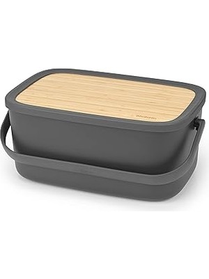 Indispensablely Brabantia Ekmek Saklama Kutusu Nic Dark Grey 128264