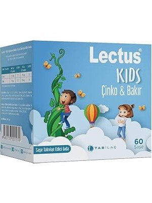 Indispensablely Lectus Kids Çinko &amp; Bakır 60 Saşe Çinko Bisglisinat