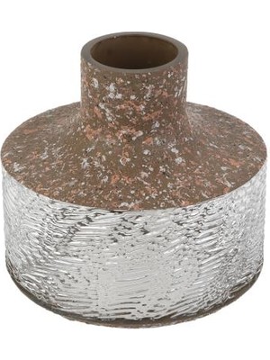 Vitale Lyon Kahve Cam Vazo 21X21X21CM