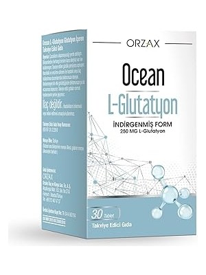 Indispensablely L-Glutatyon 250 30 Tablet Edici Gıda