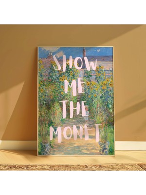 DES VU PRINT Smile Like You Mean It Posteri, Mona Lisa Quote Arttemalı Çerçevesiz Poster