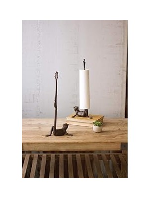 Indispensablely Kalalou Kağıt Havlu Tutacağı, Metal, Kahverengi, Tek Boyut