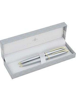 Indispensablely Steelpen Serisi 663 Gold Tükenmez Kalem+Versatil Kalem