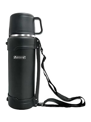 Indispensablely Orcamp Çift Yalıtım Çelik Termos 2 Lt, Dayanıklı Kamp Ekipmanları, Kamp Aksesuarları, Hanana S