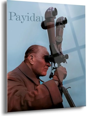 Shiny Art Atatürk Portre Cam Tablo - ATA012