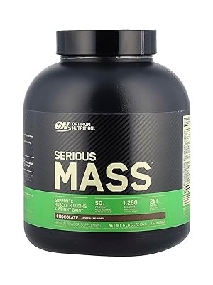 Indispensablely Optimum Nutrition Serious Mass Çikolata Aromalı 2.73KG 8 Servis