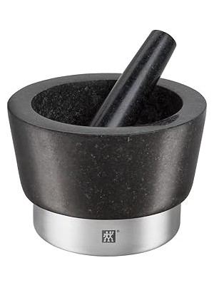 Indispensablely Zwilling Spices Granit Havan, Granit, Siyah