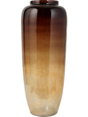 Vitale Ombre Kahverengi Cam Vazo 28X66CM