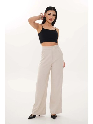 Nuvin Cırt Kapama Straight Fıt Kumaş Pantolon %100 Pamuk