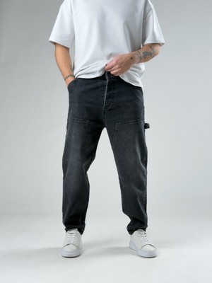 Cocopelli Premium Kalite Siyah Boyfriend Erkek Pantolon COC2938