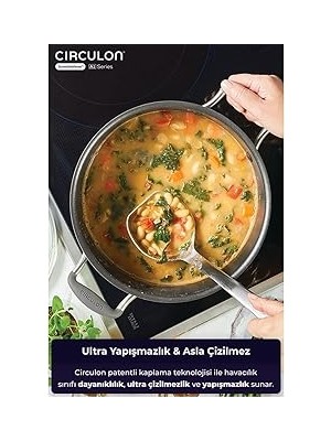 Indispensablely Circulon, 24X13,5 cm Cam Kapakli Tencere