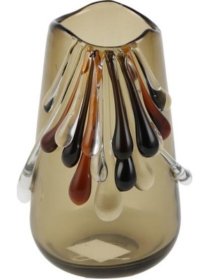 Vitale Füme Amber Akıtma Vazo 17X18X27CM