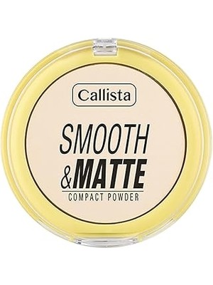 Indispensablely Callista Smooth &amp; Matte Compact Powder Mat Bitişli Toz Pudra - 50 Nude Ivory